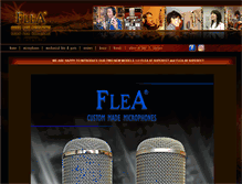 Tablet Screenshot of flea-microphones.com